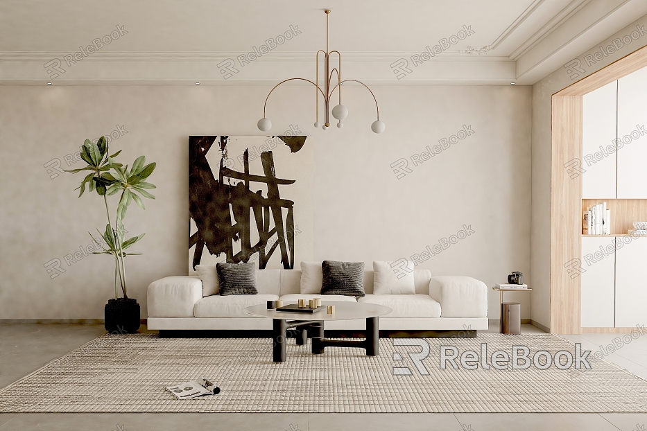 Modern Sofa Coffee Table Combination Sofa Combination model