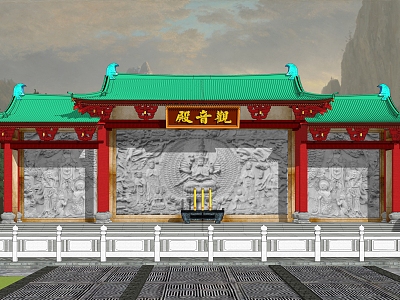 Guanyin Wall View Wall model