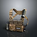 Military Tactical Weapon Vest With Camouflage Design Medic Pouch And Ammunition Pouches