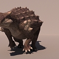 Sub-era Anthylosaurus Dinosaur with Binding Action Animation 3d model