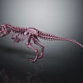 Modern skeleton dinosaur skeleton dinosaur fossil 3d model