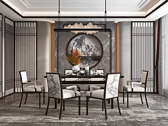New Chinese Restaurant 3d model