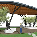 Modern Pavilion 3d model