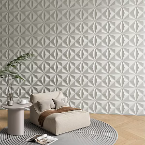 Background wall creative modeling wall single sofa 3d model