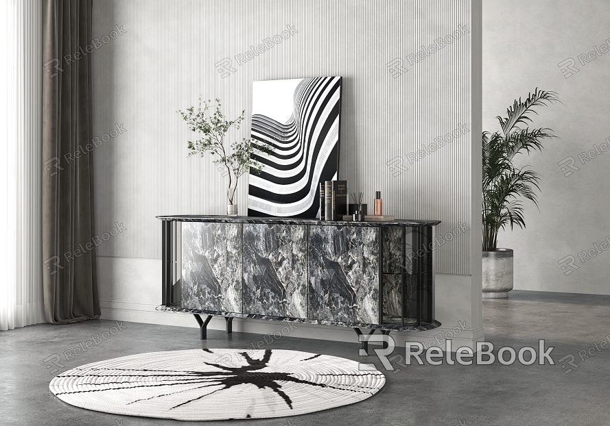 Modern Sideboard Decorative Cabinet model