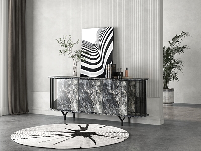 Modern Sideboard Decorative Cabinet model