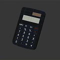 Solar Powered Electronic Calculator With Function Buttons Numeric Keys And Display Screen