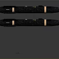 Black Military Missiles Arranged in Groups on Dark Reflective Background