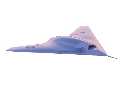 Modern Phantom Unmanned Fighter Modern Aircraft Drone Unmanned Fighter Phantom Boeing Aviation Plane 3d model