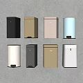 Stylish Pedal Operated Trash Bins In Various Colors For Home Use