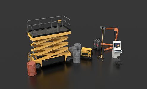 modern lifting table 3d model