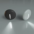 Modern Minimalist Black and White Oval Wall Lamps with LED Strip Lighting