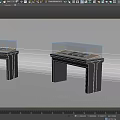 Modern Display Cabinet Bridge Pier Display Cabinet 3d model