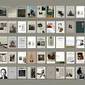 Books And Magazines Neatly Arranged On Light Colored Bookshelves With Various Cover Designs
