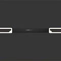 High Speed HDMI Cable With Black Cord And White Connectors For Electronic Devices