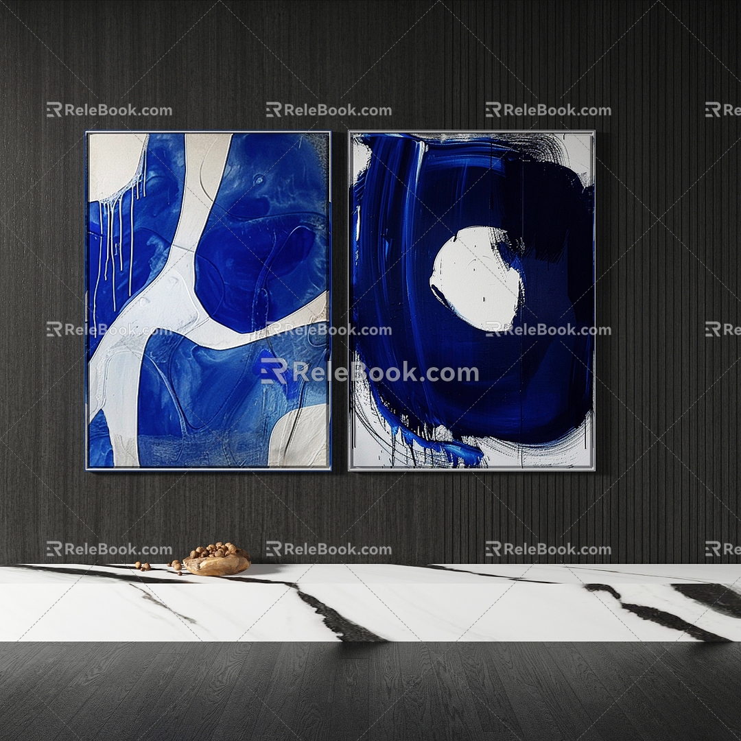 abstract decorative painting model