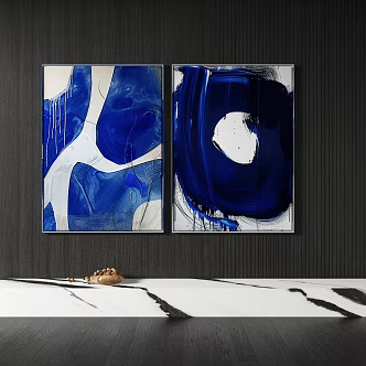 abstract decorative painting 3d model