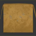 Yellow Cardboard Box With Open Lid For Storing Daily Living Supplies