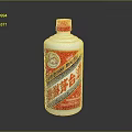 Kweichow Moutai Baijiu as Lifestyle Product with White Bottle Red Cap and Traditional Label