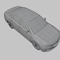 White Modern Sedan With Sleek Exterior And Black Alloy Wheels
