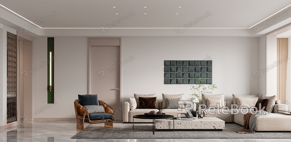 Modern Home Living Room model