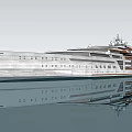 3D Rendered Cruise Ship With Multiple Decks And Amenities