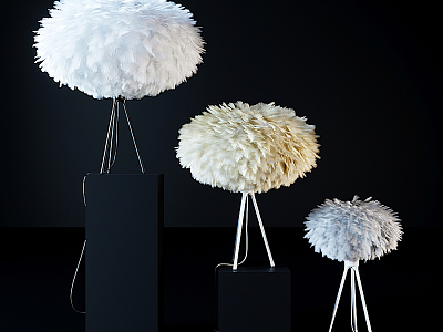 Modern Table Lamp Feather Table Lamp model