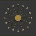 Modern Chandelier Featuring Golden Frame And Glass Tubes Design