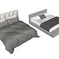 Double bed 3d model