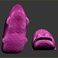 Pink Cartoon Crocodile Design Kids Shoes With Fun Animal Shape