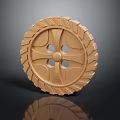 Modern Button Keychain Pull Cable Zipper 3d model