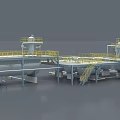 Large Scale Industrial Equipment Featuring Storage Tanks Piping And Platforms 3d model