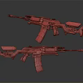 Modern submachine gun semi-automatic rifle high-tech gun new semi-automatic rifle 3d model