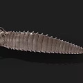 Prehistoric Armored Creature with Spiked Exoskeleton Large Eyes and Sharp Claws