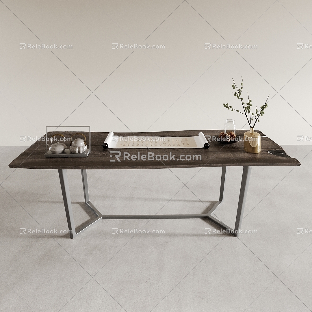 Tea Table Dining Table Desk Long Table Square Table Chinese Table 3d model