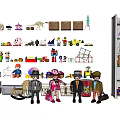 Various Style Dolls and Assorted Toys Collection with Different Characters and Designs