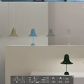 Nordic lamp combination bell lamp combination 3d model