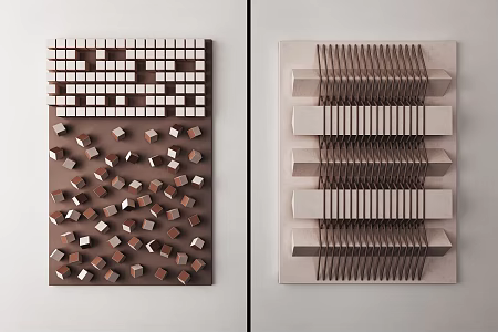 Modern Wall Decoration 3d model