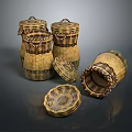 Woven Storage Baskets With Lids And Open Designs For Home Organization