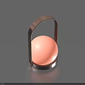 Modern Table Lamp Design With Wooden Handle Warm Round Bulb And Smooth Base
