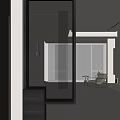 Modern Entryway Hallway Interior With Large Mirror Sleek Pendant Light And Green Plant