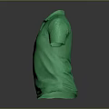 Green Short Sleeve Polo Shirt Casual Comfortable Classic Design for Daily Wear