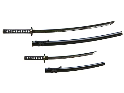 Japanese Samurai Sword Weapon Blade Weapon 3d model