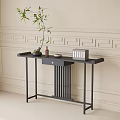 Chinese-style end view table entrance table 3d model