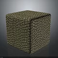 Wood Stone Textured Decorative Cube With Intricate Pattern Design And Smooth Surface