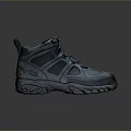 Blue Hiking Shoes With Gray Accents Non Slip Sole And Durable Sturdy Design