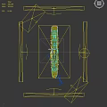 Large Aircraft Carrier Warship With Extended Flight Deck White Runway Lines And Zero Marker