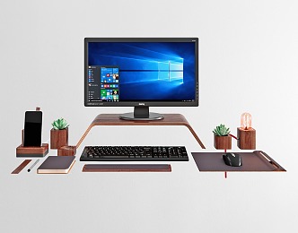 Modern Computer Office Supplies 3d model