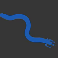 White Curved Tube With Metal Clips At The End For Multiple Applications