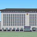 Modern Fire Station Exterior With Multi story Building And Emergency Vehicles
